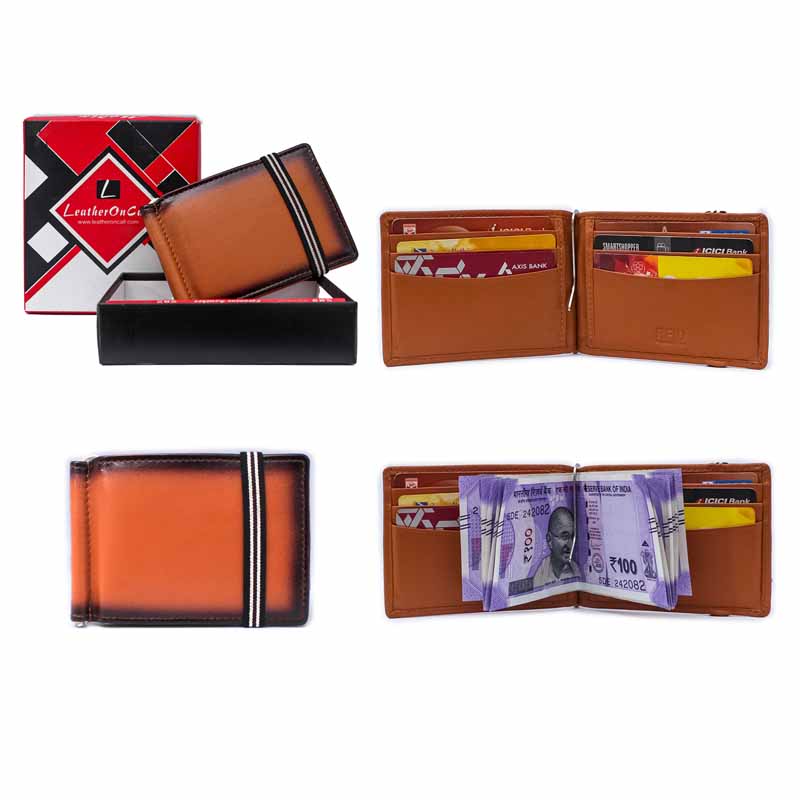 DD Elastic Money Clip Tan